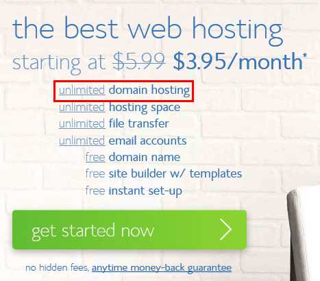 Bluehost Unlimited Domains