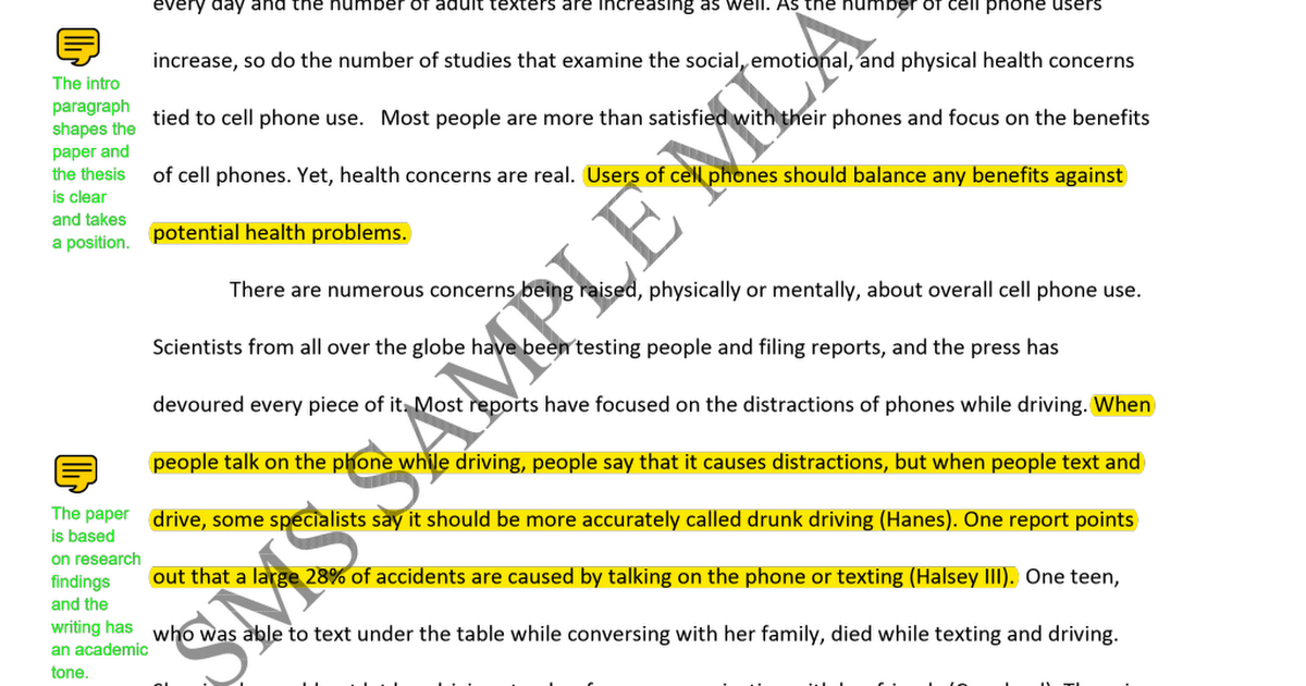 how to write a middle school research paper