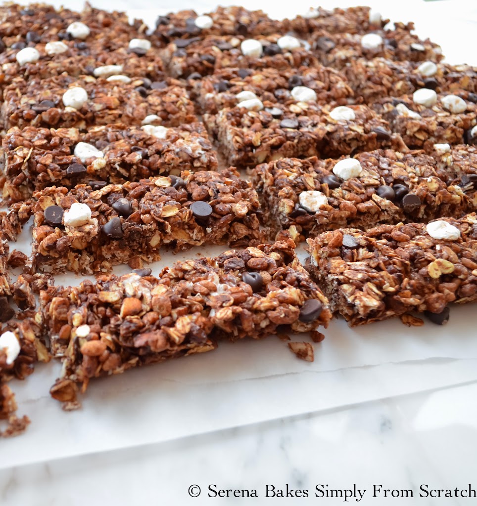 Gluten Free No Bake S'mores Granola Bars Serena Bakes Simply From Scratch