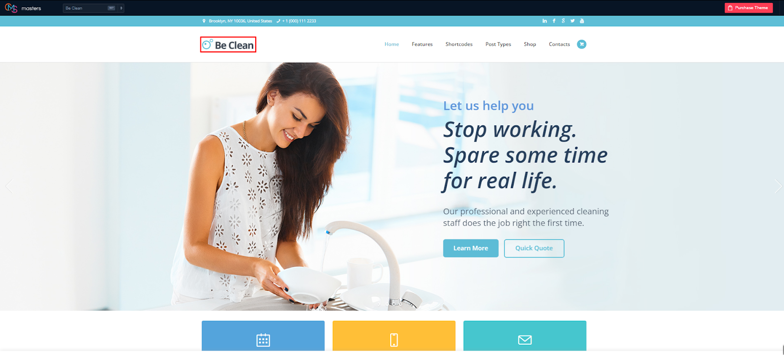Be Clean - Cleaning Company, Laundry, and Maid Service WordPress theme