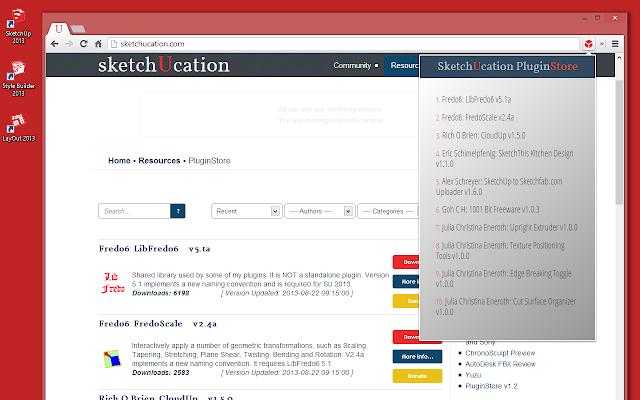 sketchucation chrome extension