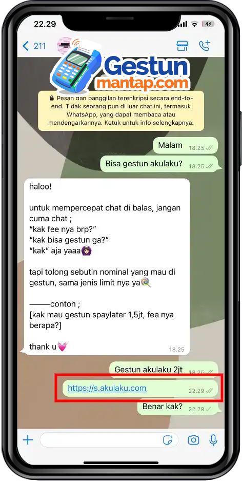 cara gestun akulaku