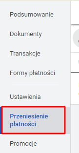 przeniesienie płatności google