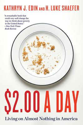 $2.00 a Day: Living on Almost Nothing in America by Kathryn J. Edin & H. Luke Shaefer book cover