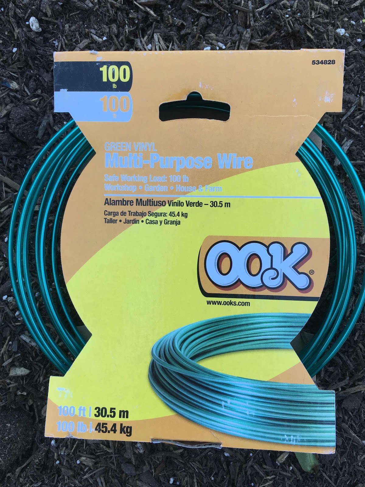 Vinyl-coated wire for espalier