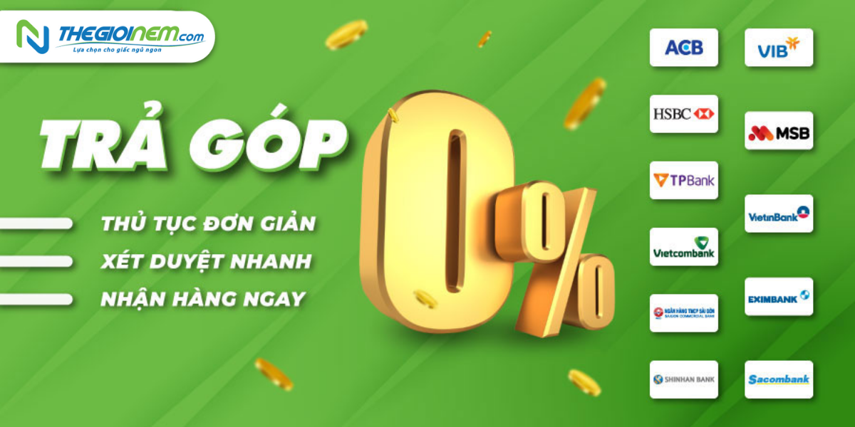 Mua nệm Liên Á trả góp Bình Dương | Thegioinem.com