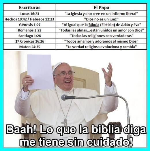 Resultado de imagen para el papado no esta en la biblia