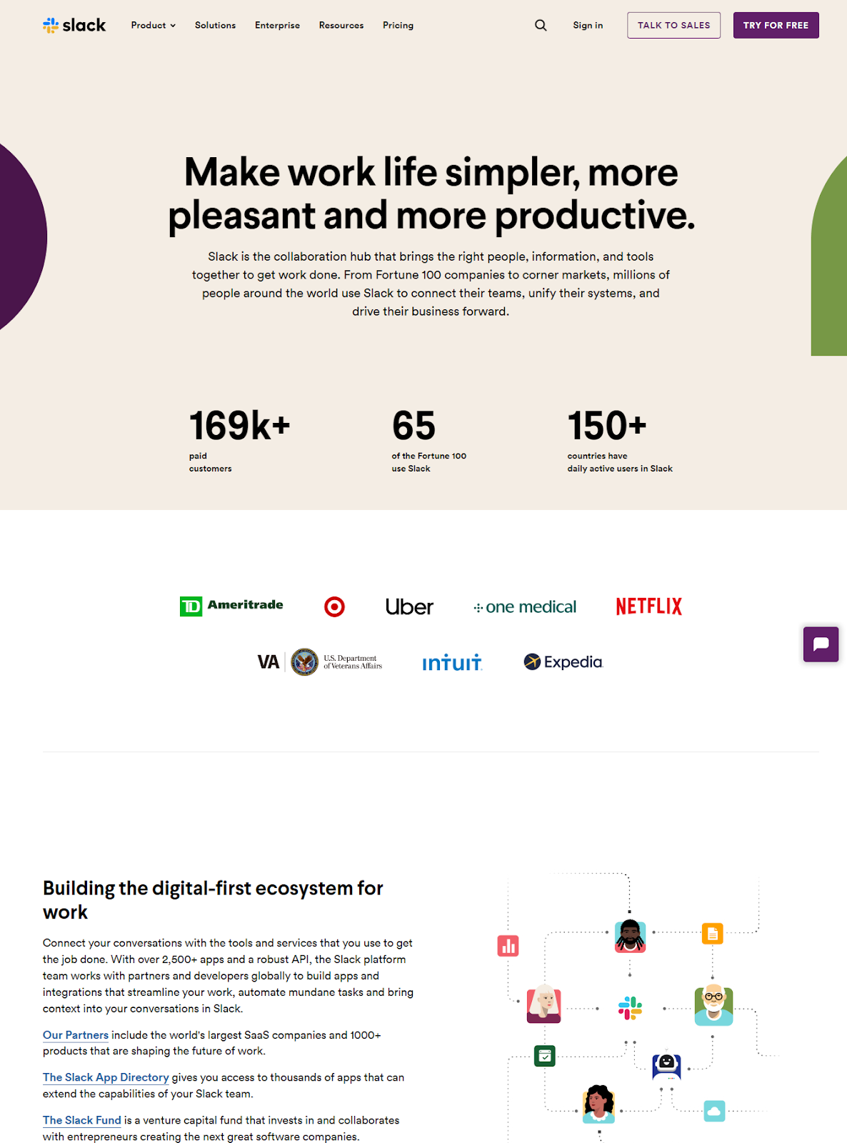 Slack About Us Page Example