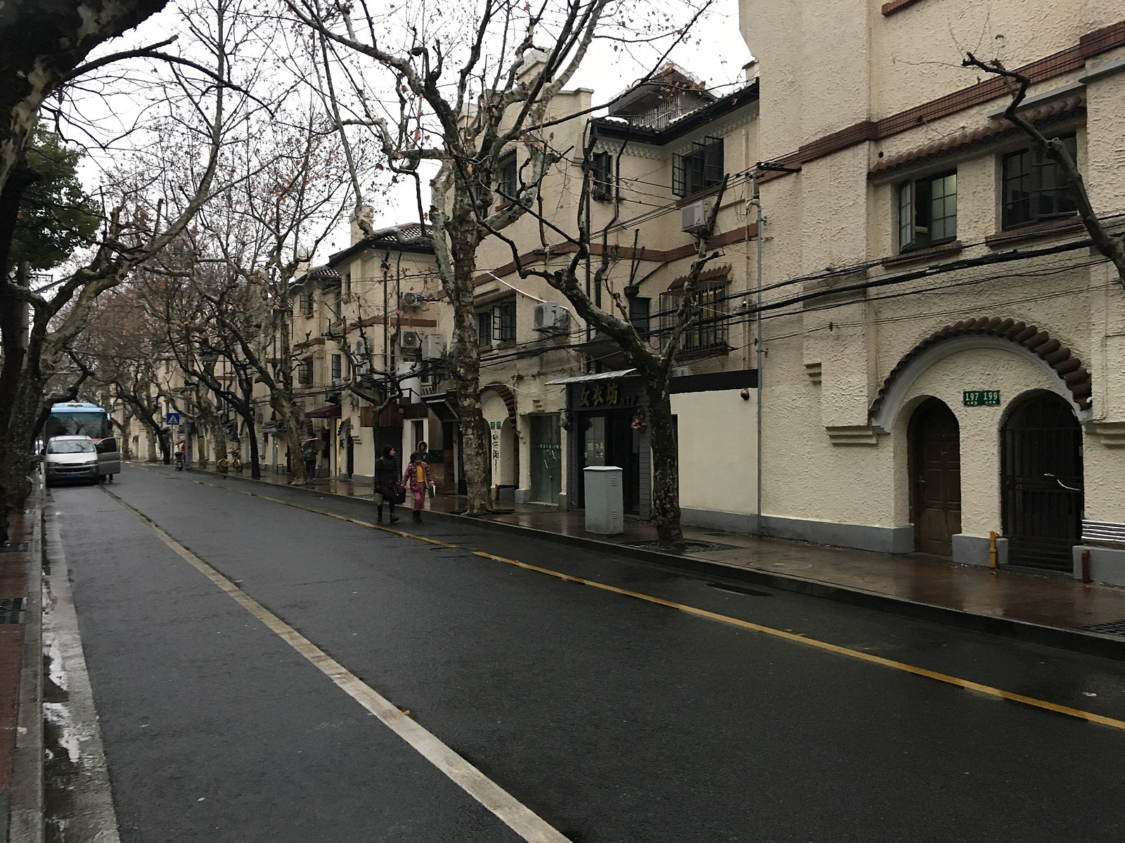 Houses along a street 