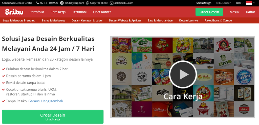 Situs freelance indonesia, Sribu