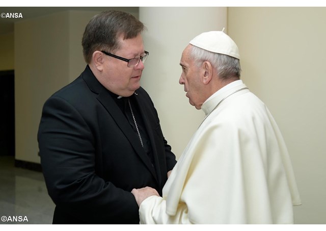 Pope Francis expresses his condolences to Cardinal Gérald Cyprien LaCroix, Archbishop of Quebec City. - ANSA