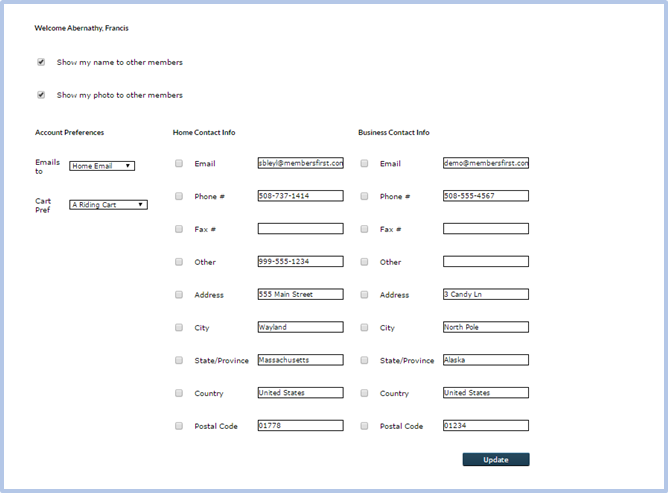 Configure your profile