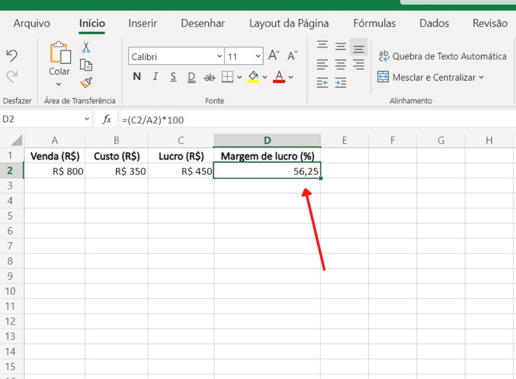Como calcular margem de lucro Excel? Veja o Passo a Passo