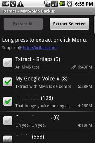 Txtract MMS & SMS Backup apk
