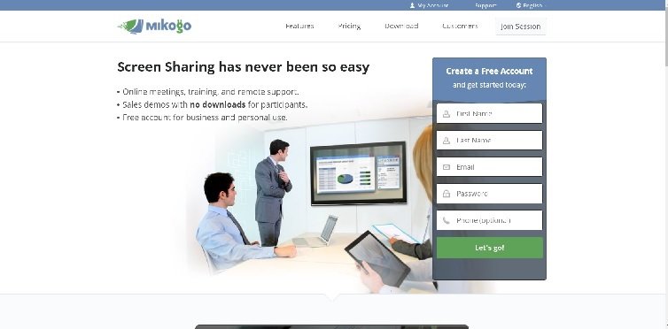 Mikogo Homepage