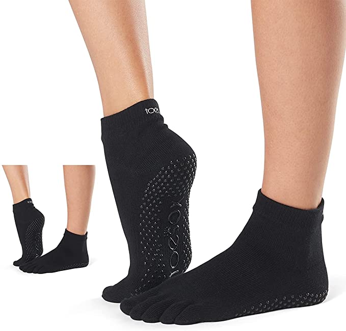 Toesox Grip Ankle Full Toe Multi Pack – Grip Non-Slip Toe Socks for Pilates Barre Yoga