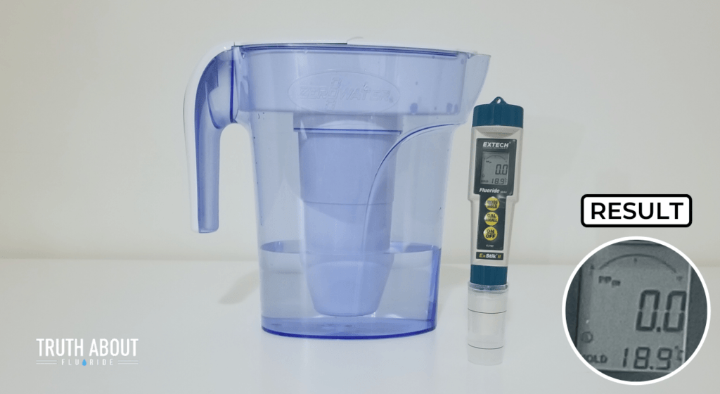 zerowater filter tested with fluoride meter result 0.0ppm