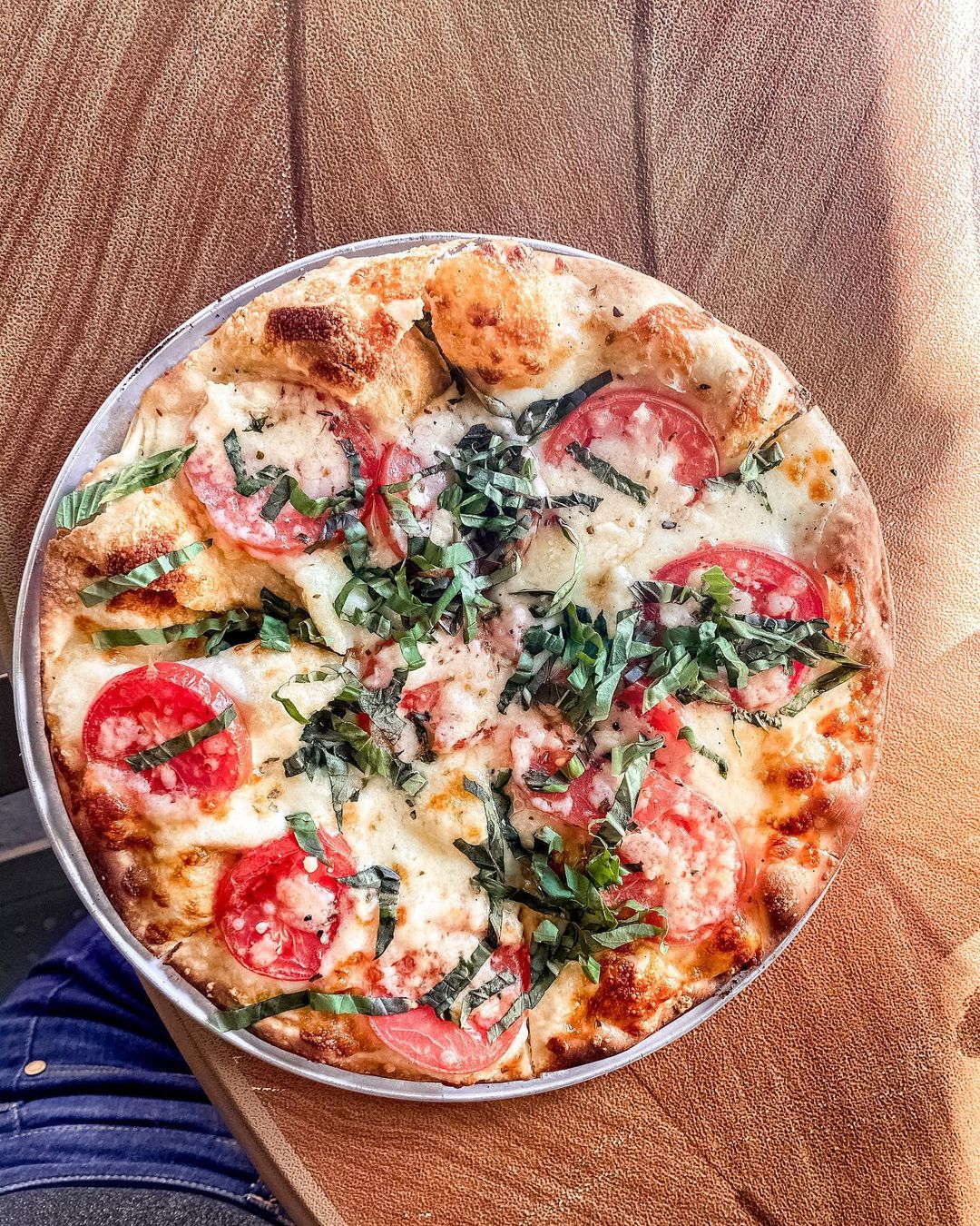 Margherita pizza from Bazbeaux