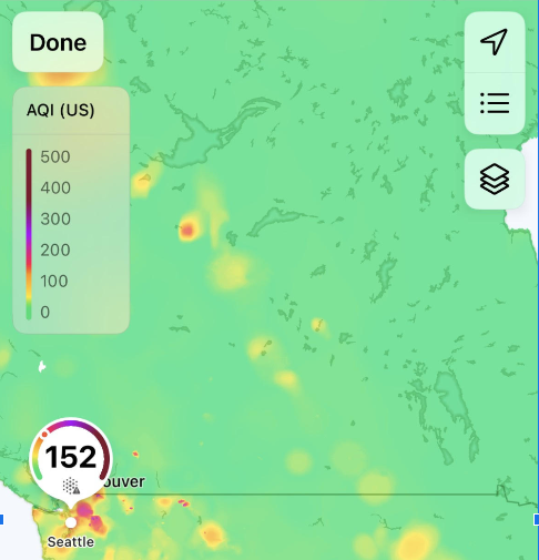  air quality in Vancouver