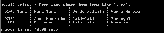 C:\Users\Aras\Documents\Tugas semester 1\Basis data\Tugas besar\7 Like, Order by, Grup By, Asc, Des\Like\Tamu\Like 3.PNG