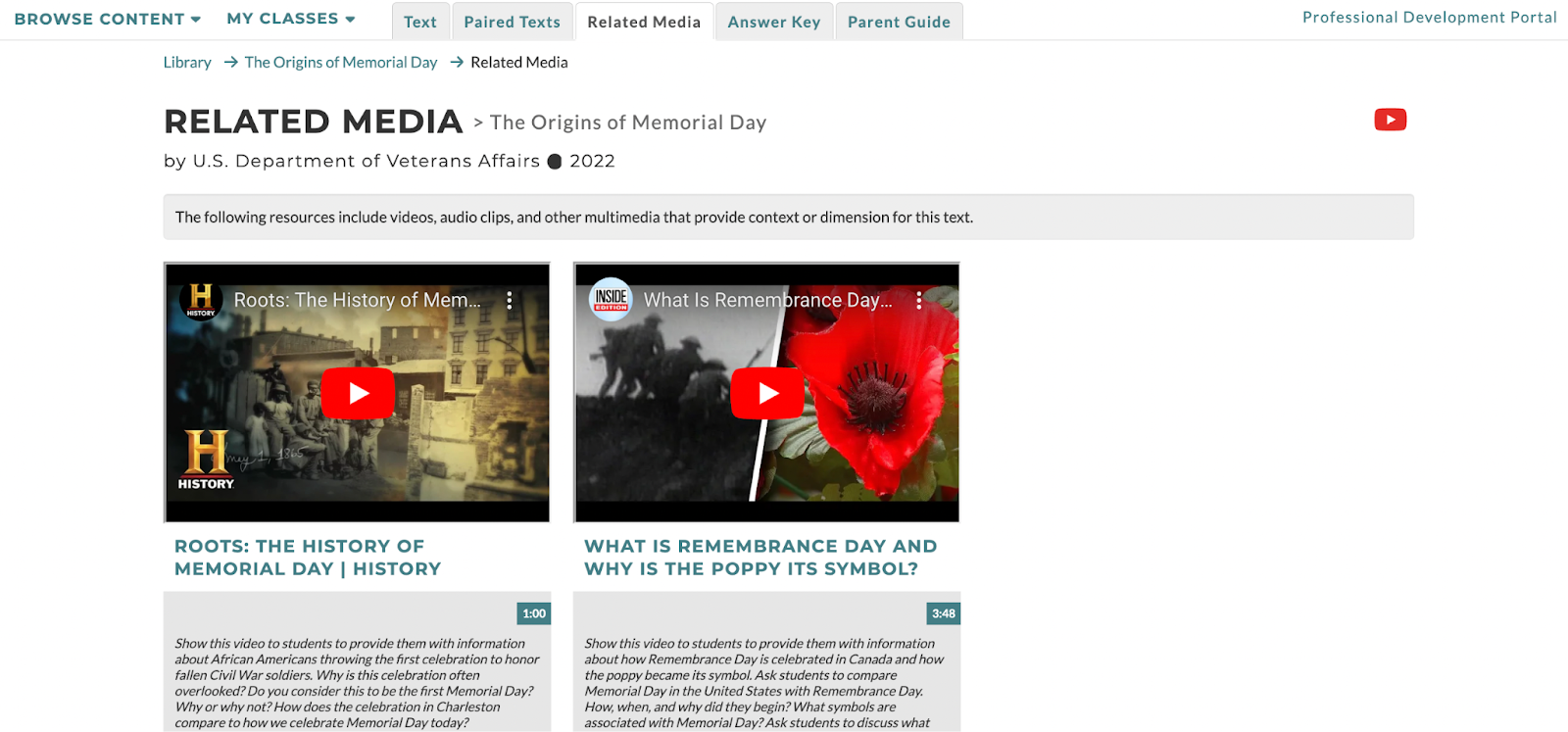 related media for the origins of memorial day