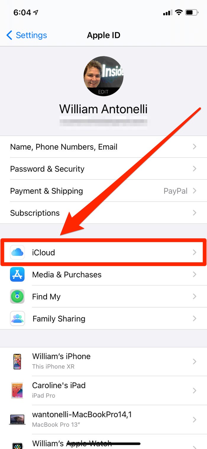 how to delete iphone contacts 6