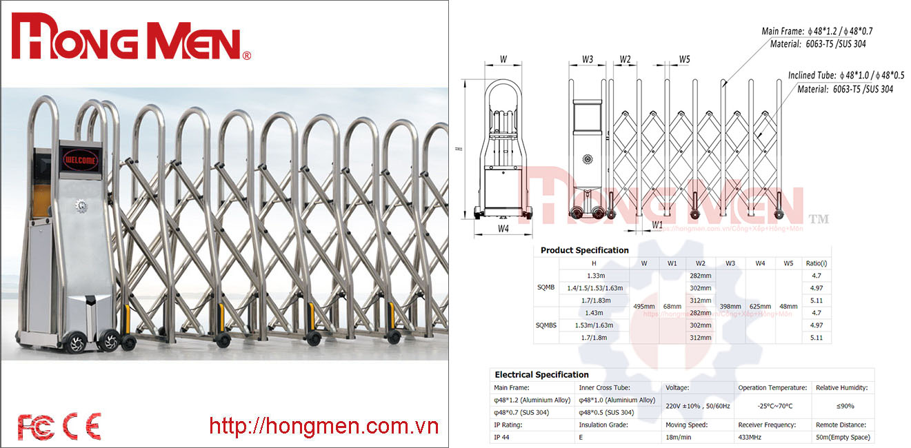 Cổng Xếp Inox 304 tại Thành Phố Hồ Chí Minh