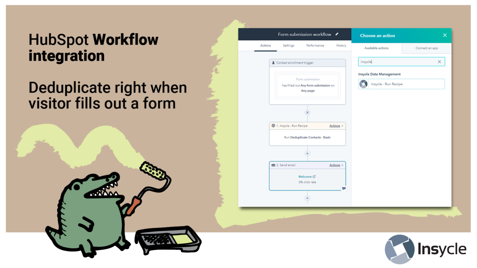 Integrate Insycle with HubSpot Workflows for automation