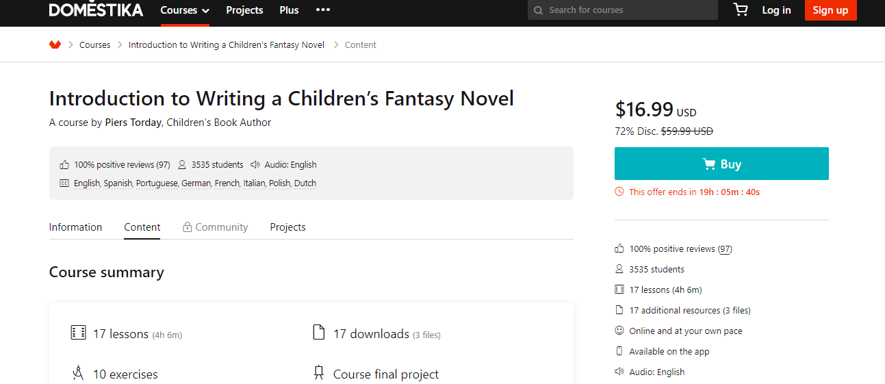 Introduction To Writing A Children's Fantasy Novel