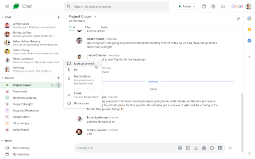 Novedades Google Chat Meet y Calendario