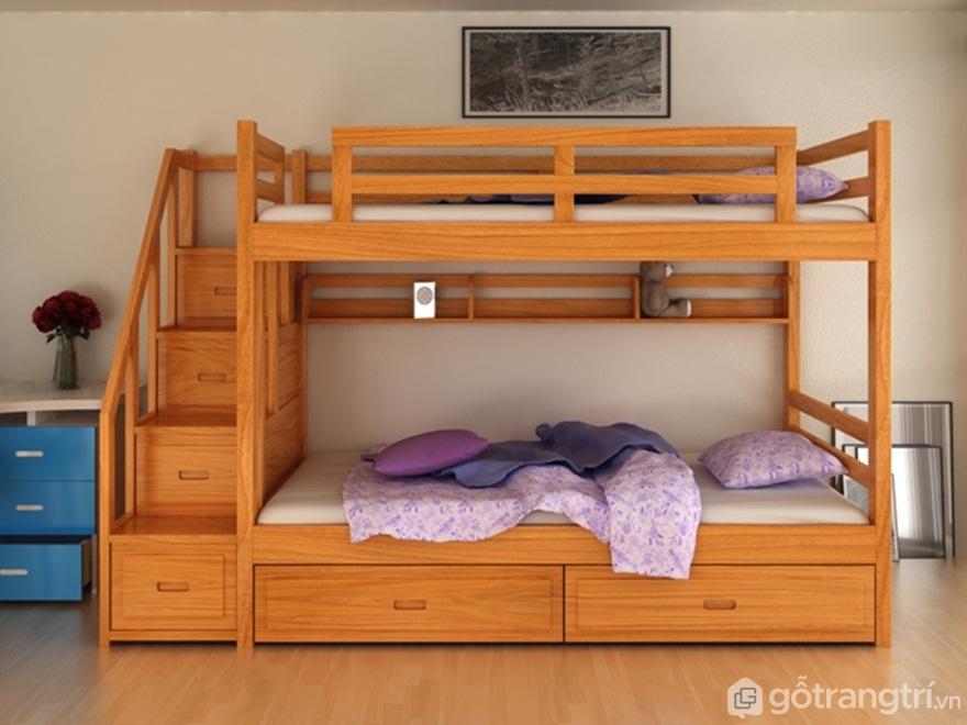 Giá giường hai tầng gỗ tự nhiên từ 10 triệu trở lên