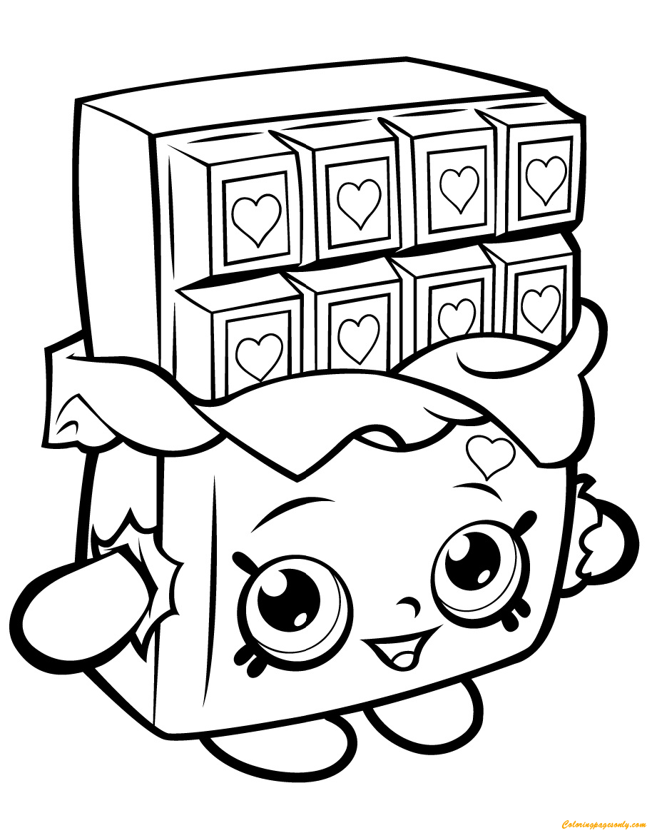 Cheeky Chocolate Shopkin Season 1 Coloring Pages
