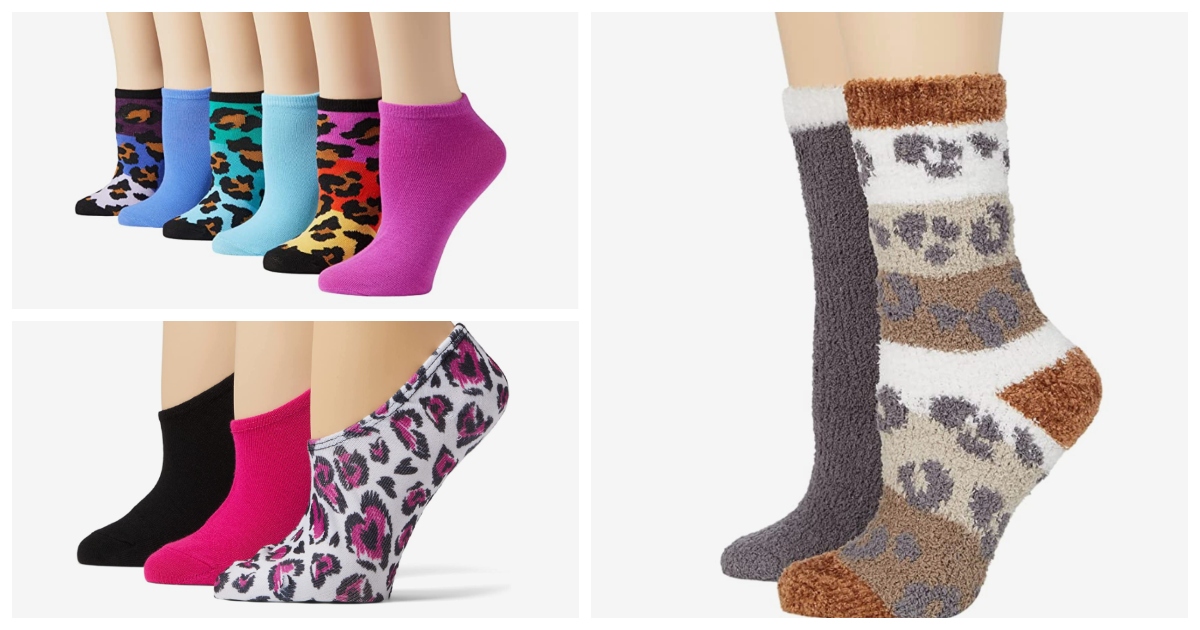 zappos socks leopard