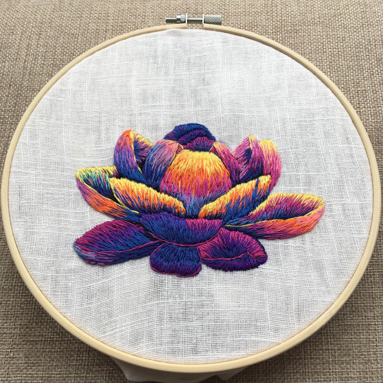 embroidered plant