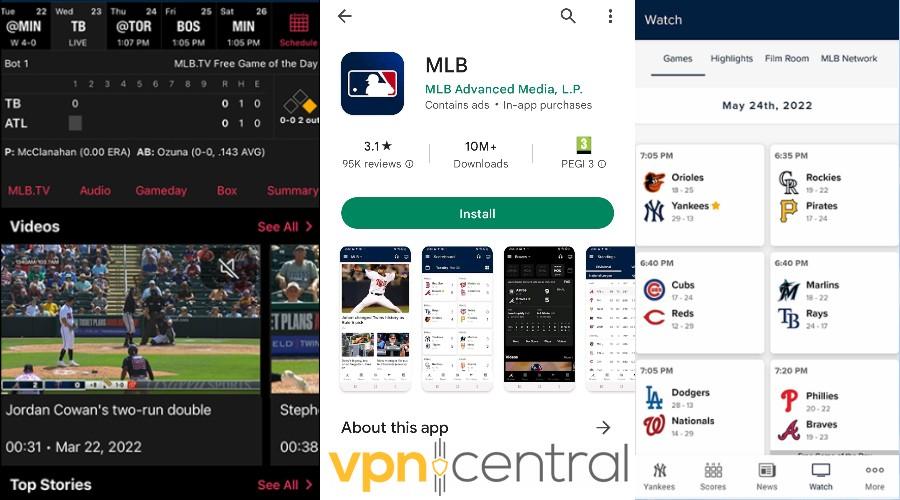 install mlb android mobile app