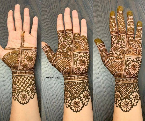 Simple Full Hand Mehndi Design