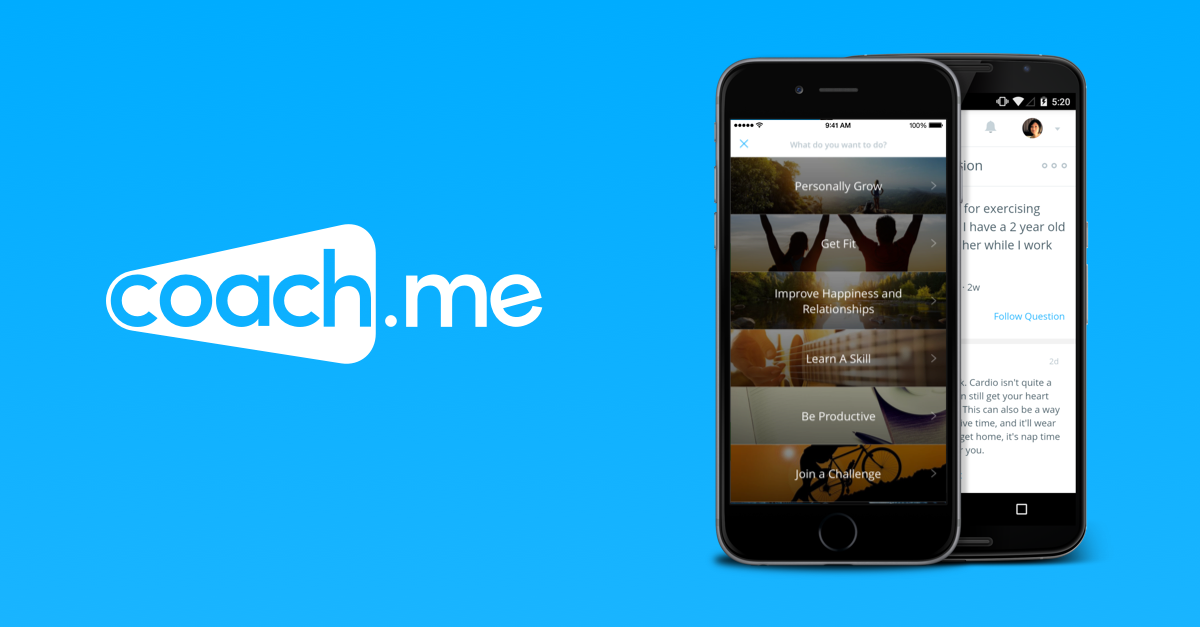 coach me goal tracking app