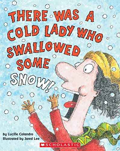 old lady swallowed snow kids book