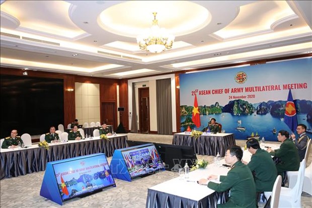 Vietnam attends virtual ASEAN Chief of Army Multilateral Meeting hinh anh 1