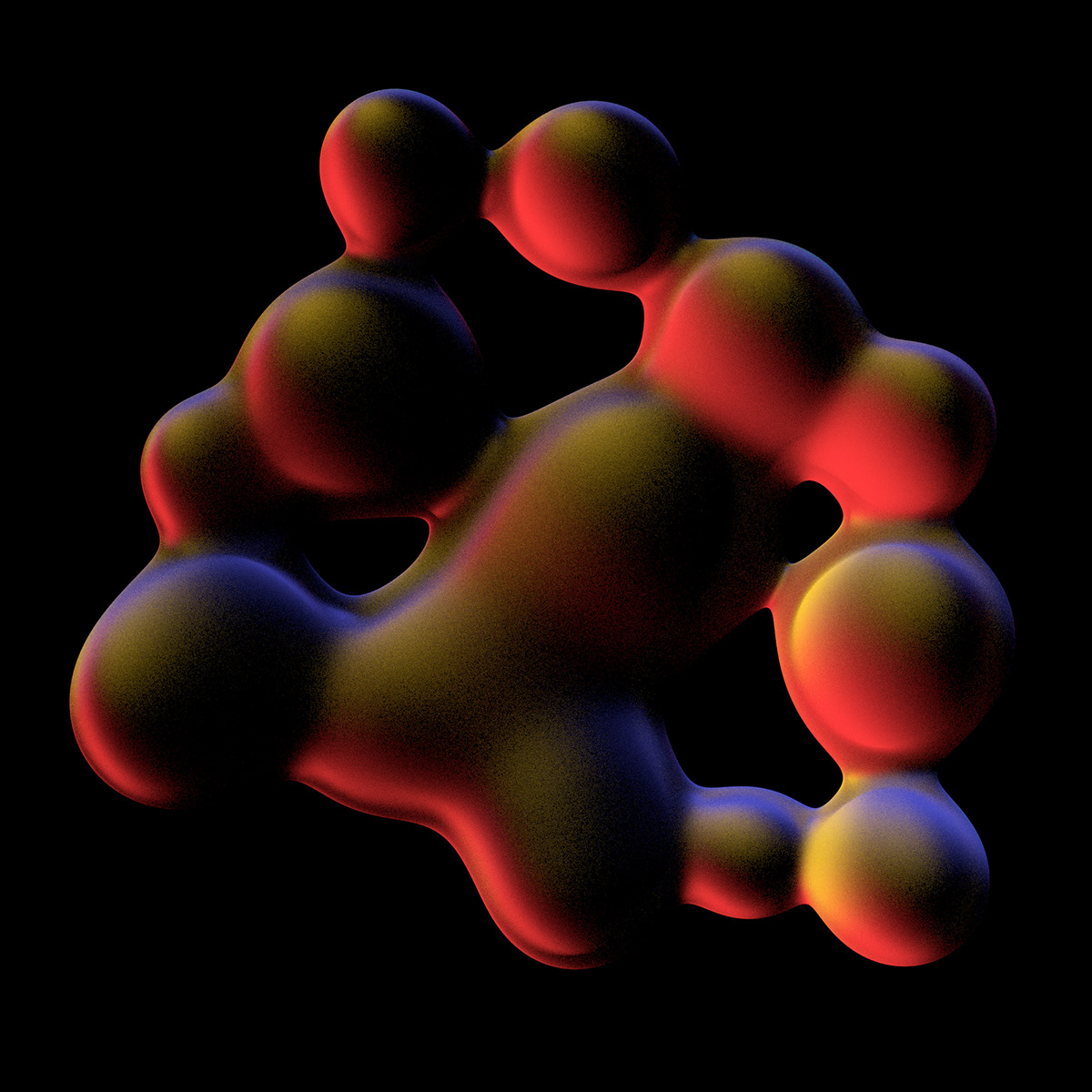 cientific gradients Liquid metaballs noise polsola Retro science