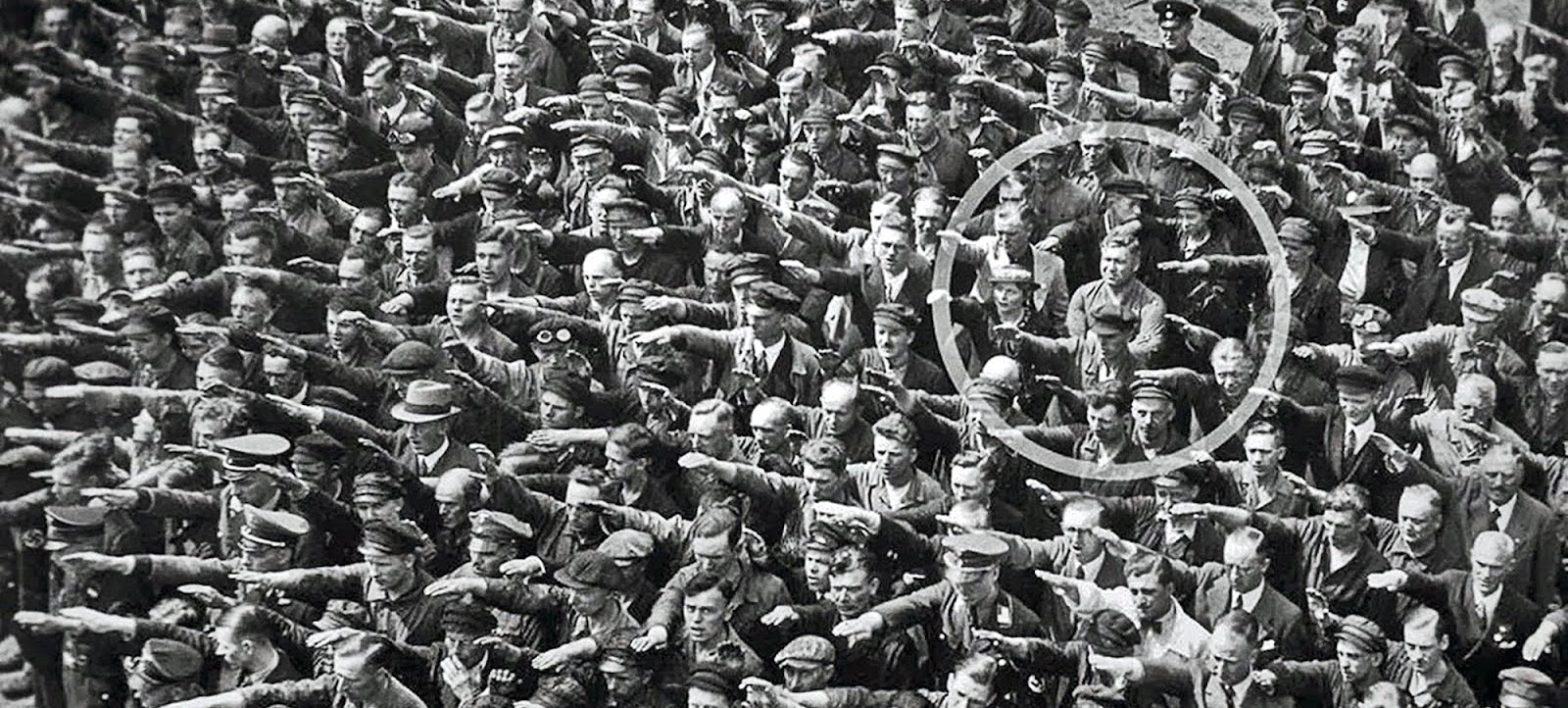 August Landmesser refusing to give Nazi salute