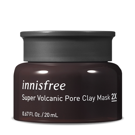 Innisfree Super Volcanic Pore Clay Mask has a double cleansing ability. Clay Mask Malaysia - Shop Journey