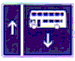 Contra flow
bus lane sign Regulatory Traffic Sign