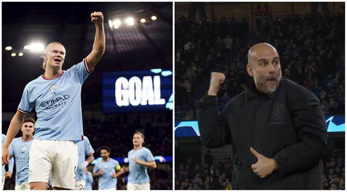 Champions League: Erling Haaland nets 2 in Man City rout, Guardiola denies release clause. Manchester City manager Pep Guardiola