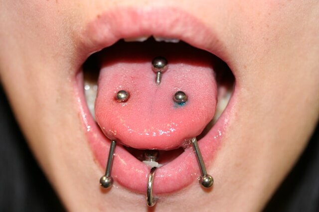 multiple Types of Tongue Piercings