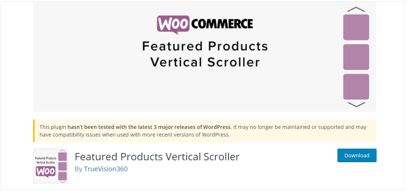 Featured Products Vertical Scroller Plugin