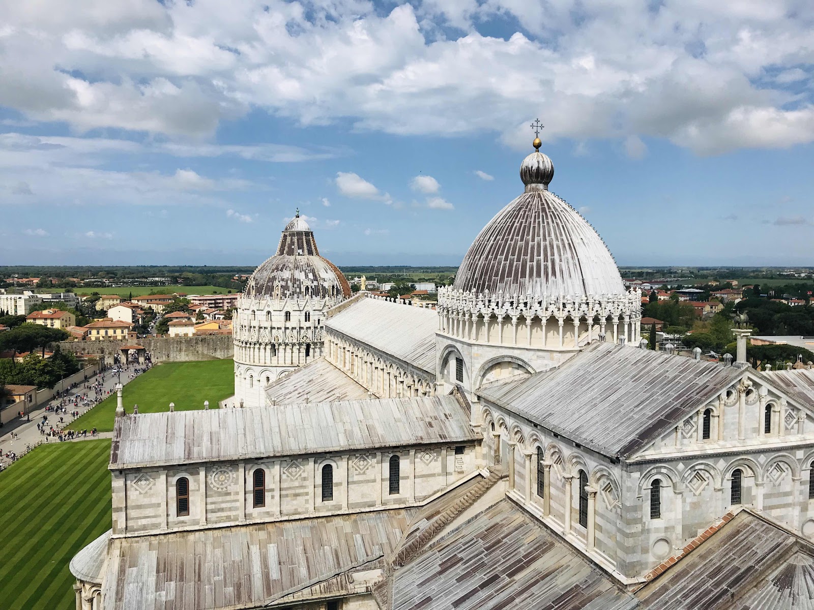 View of the square from the top of the tower