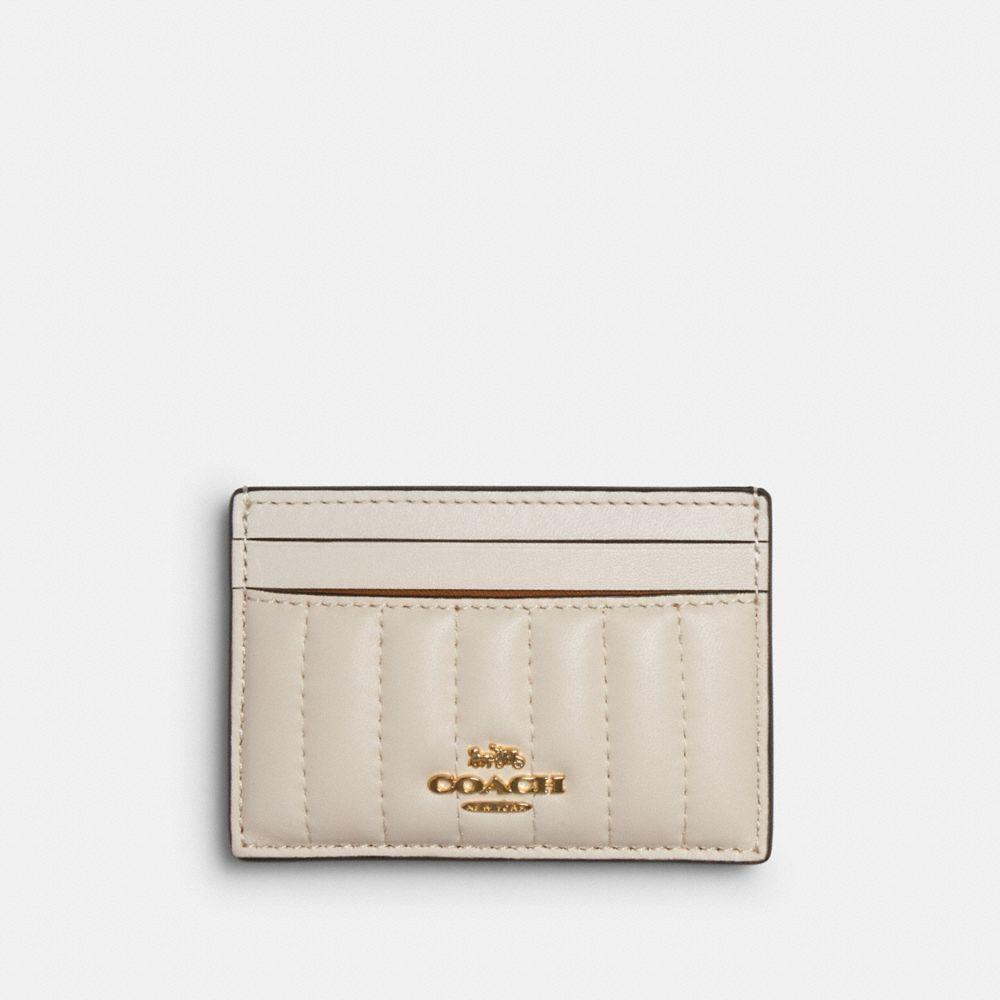 COACH: Card Case With Linear Quilting