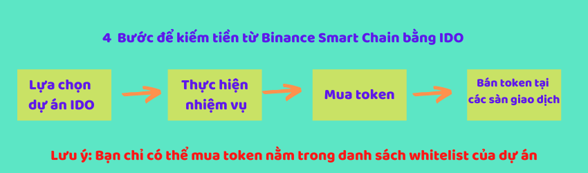 Cách kiếm tiền từ Binance smart chain tốt nhất: Tham gia IDO, Private sell