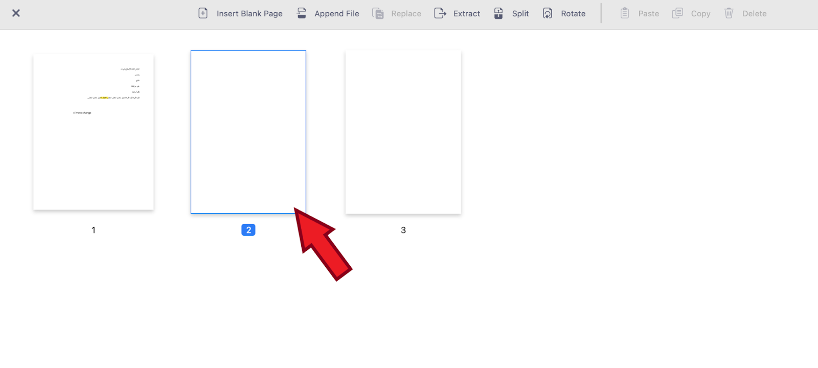 How to insert a blank pdf page support kdan
